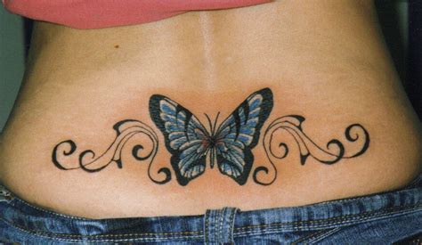 tatuajes de mariposas en la espalda baja|Tatuajes de Mariposas: Descubre su Belleza y。